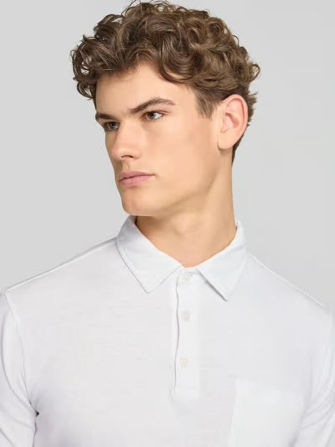 Superdry slim fit poloshirt met borstzak
