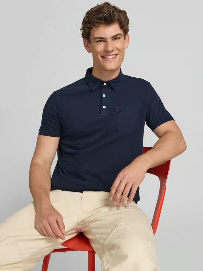 Superdry slim fit poloshirt met borstzak
