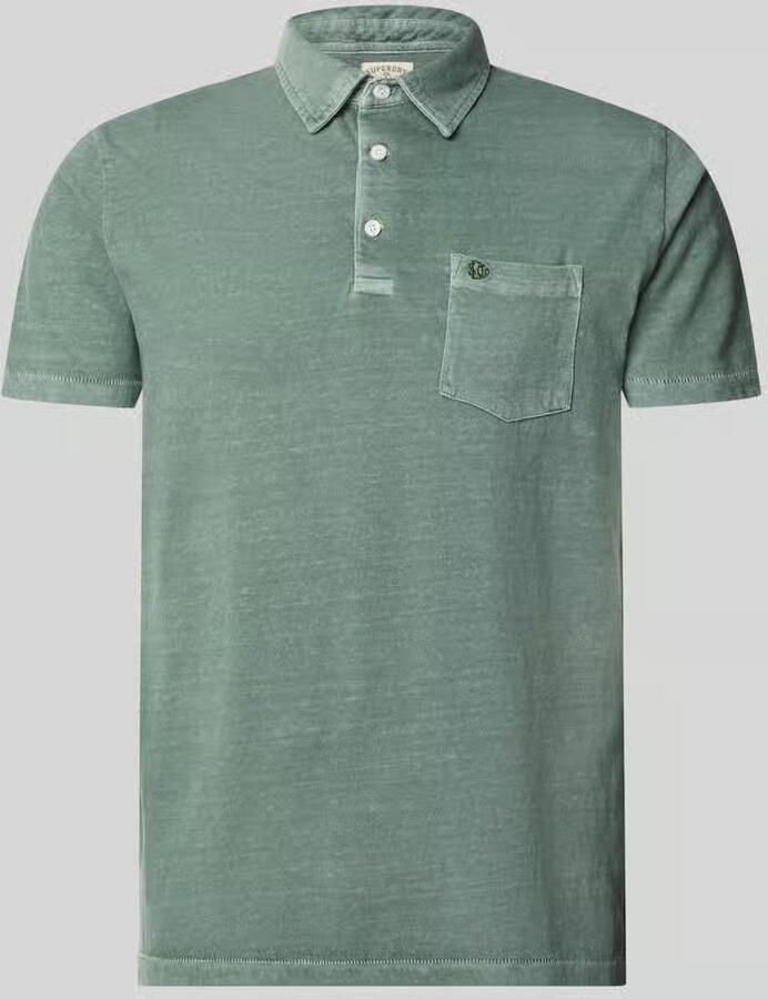 Superdry slim fit poloshirt met borstzak - Foto 2