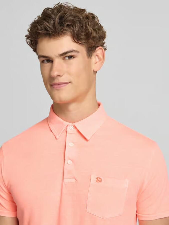 Superdry slim fit poloshirt met borstzak