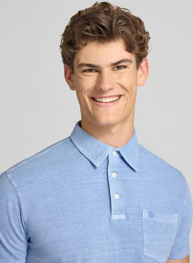 Superdry slim fit poloshirt met borstzak