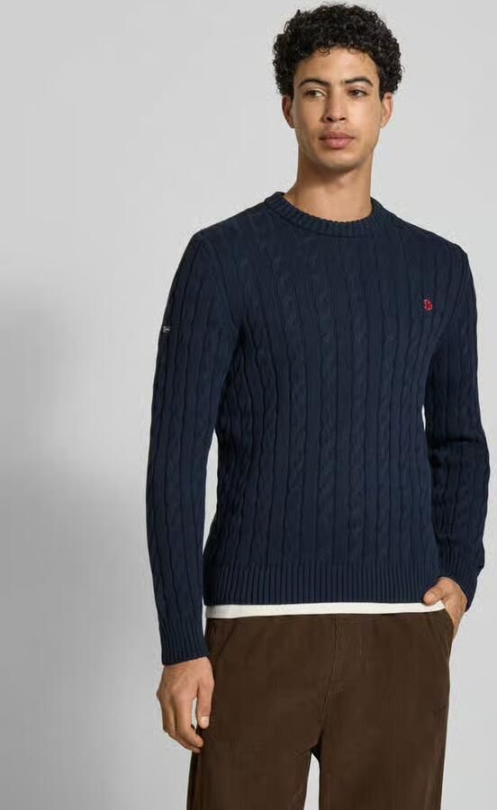 Superdry Slim fit pullover in gebreide look - Foto 4
