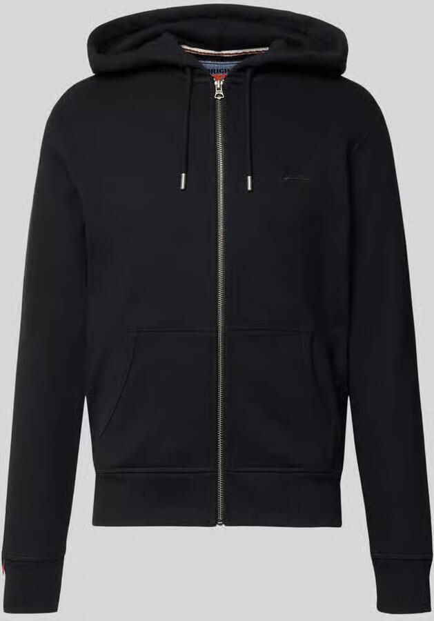 Superdry Sweatjack met capuchon en logo-stitching - Foto 2