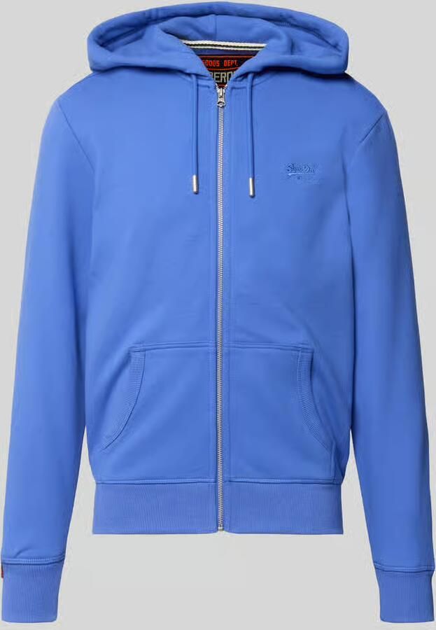 Superdry Sweatjack met capuchon en logo-stitching - Foto 2