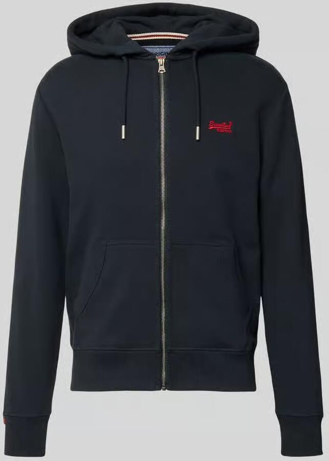 Superdry Sweatjack met capuchon en logo-stitching - Foto 2