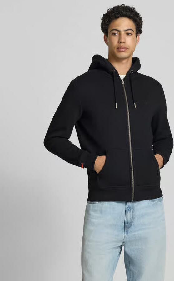 Superdry Sweatjack met capuchon en logo-stitching - Foto 4