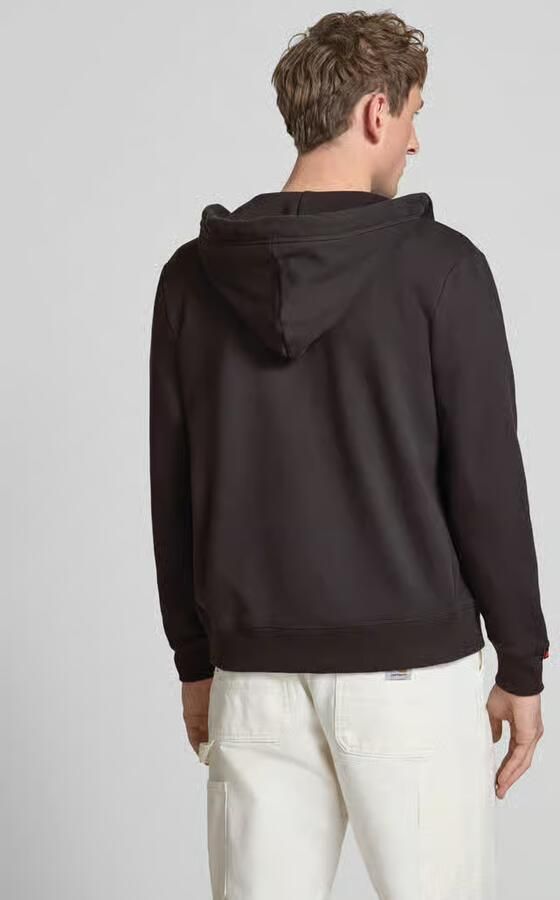 Superdry Sweatjack met capuchon en logo-stitching