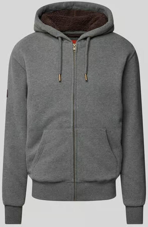 Superdry Sweatjack met labelstitching model 'Borg'