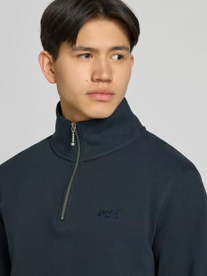 Superdry sweatshirt met ritssluiting en Labelstitching
