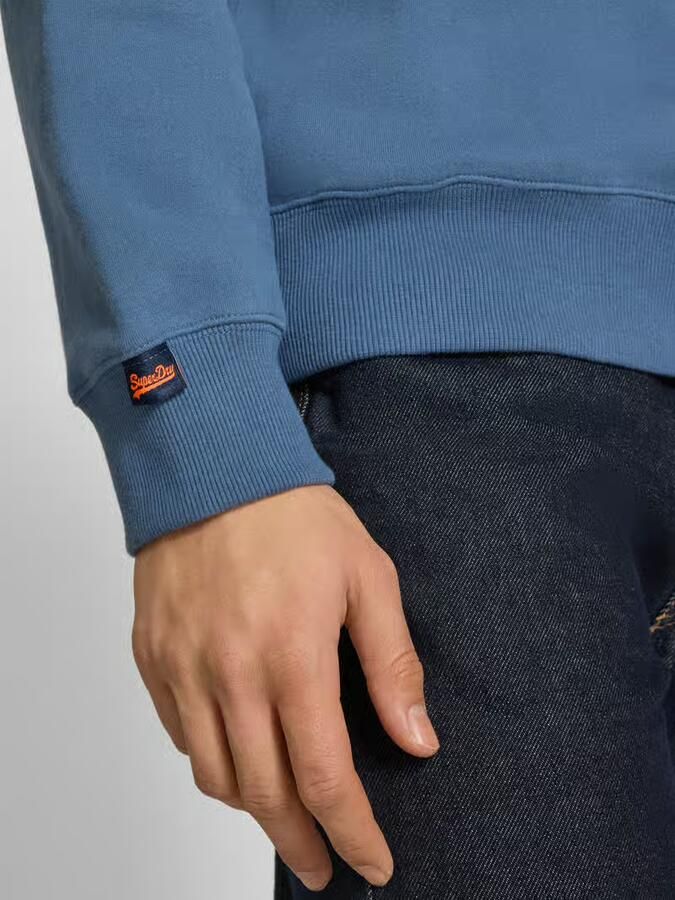 Superdry Sweatshirt met ronde hals en labelstitching - Foto 3