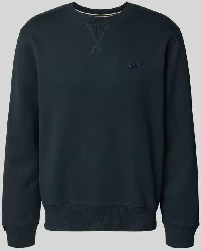 Superdry Sweatshirt met ronde hals en labelstitching - Foto 2