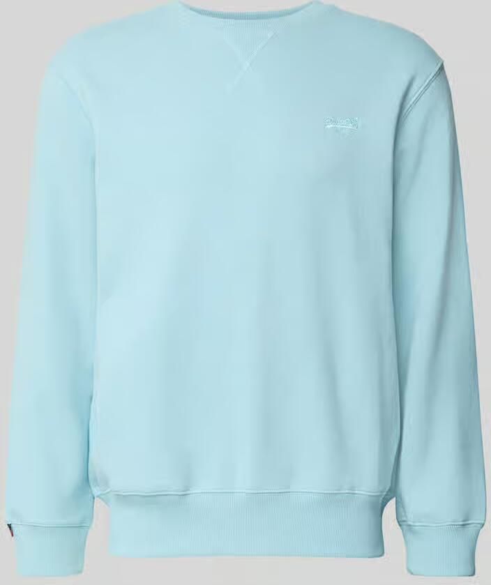 Superdry Sweatshirt met ronde hals en labelstitching - Foto 2