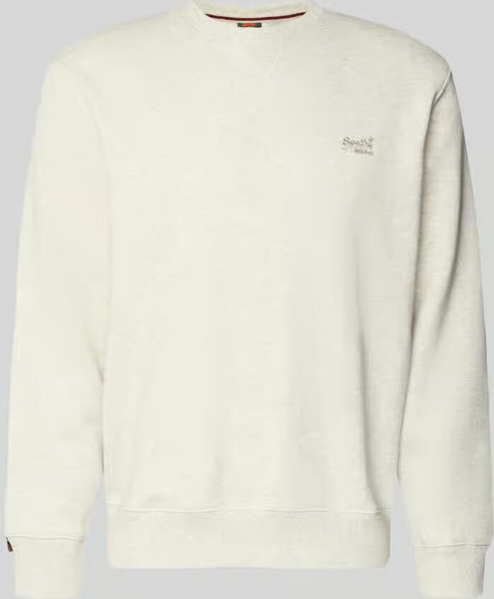 Superdry Sweatshirt met ronde hals en labelstitching - Foto 2