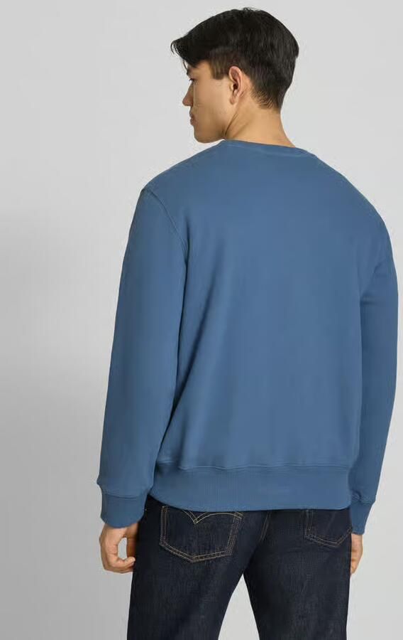 Superdry Sweatshirt met ronde hals en labelstitching