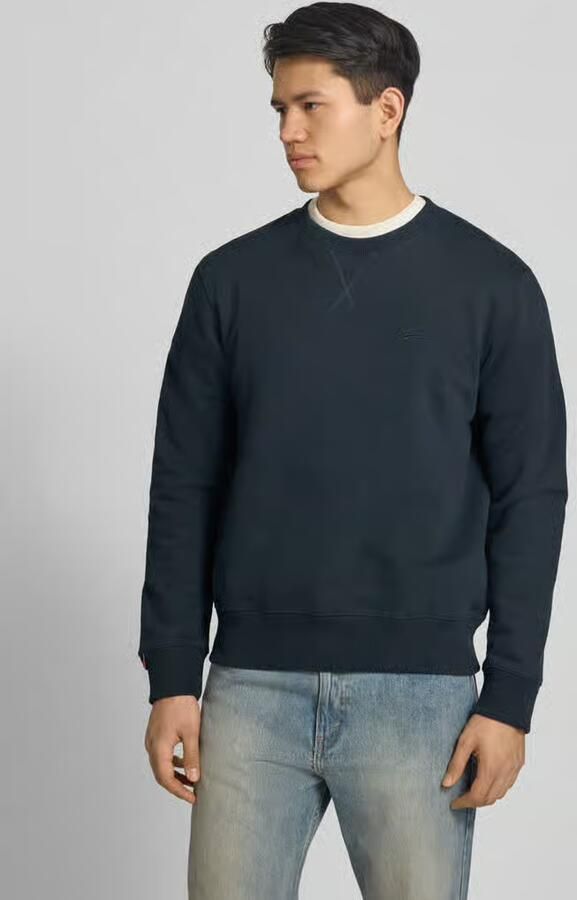 Superdry Sweatshirt met ronde hals en labelstitching - Foto 4