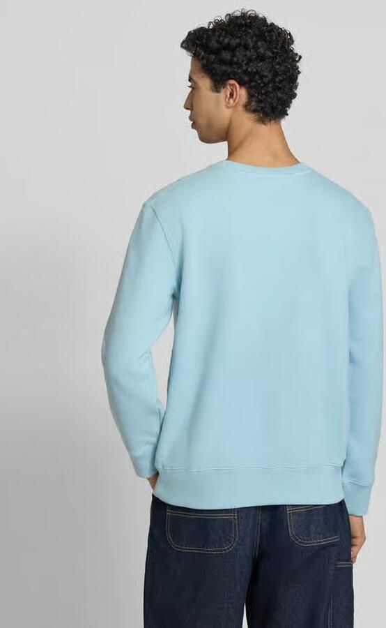 Superdry Sweatshirt met ronde hals en labelstitching