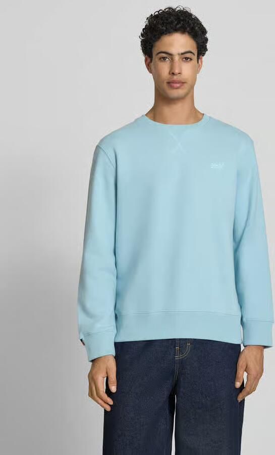 Superdry Sweatshirt met ronde hals en labelstitching - Foto 4