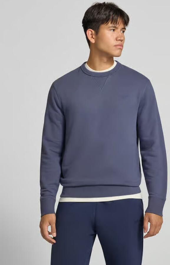 Superdry relaxed fit sweater donkerblauw - Foto 2