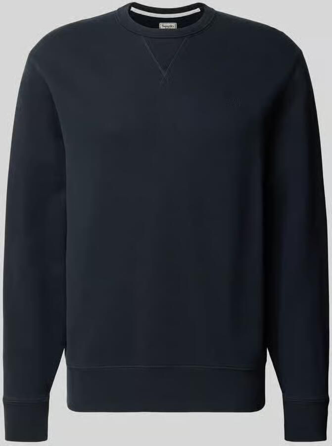 Superdry relaxed fit sweater donkerblauw - Foto 4
