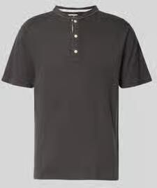 Superdry T-shirt met korte knoopsluiting