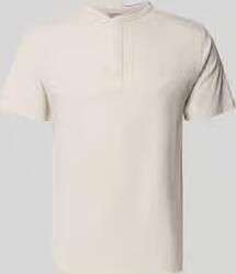 Superdry T-shirt met korte knoopsluiting