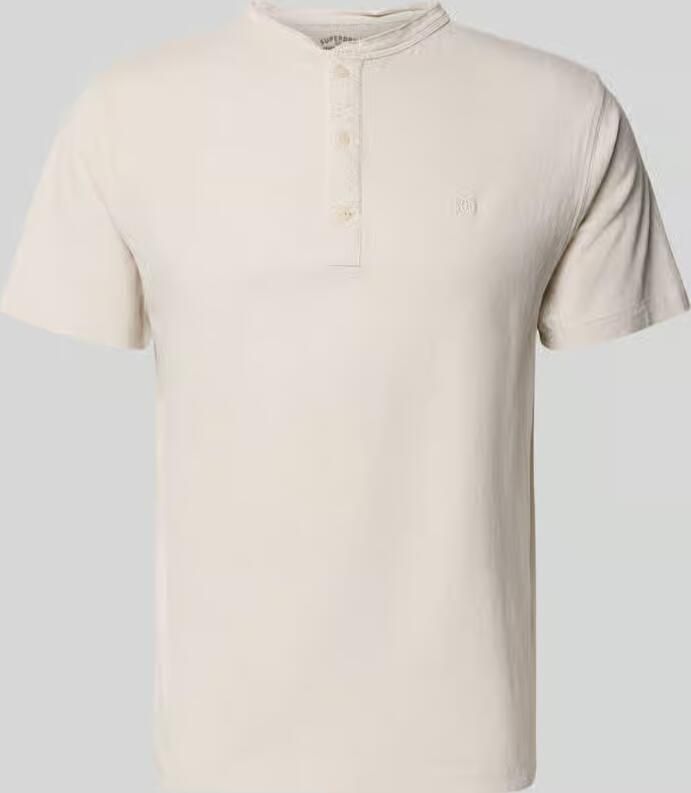 Superdry T-shirt met korte knoopsluiting - Foto 2