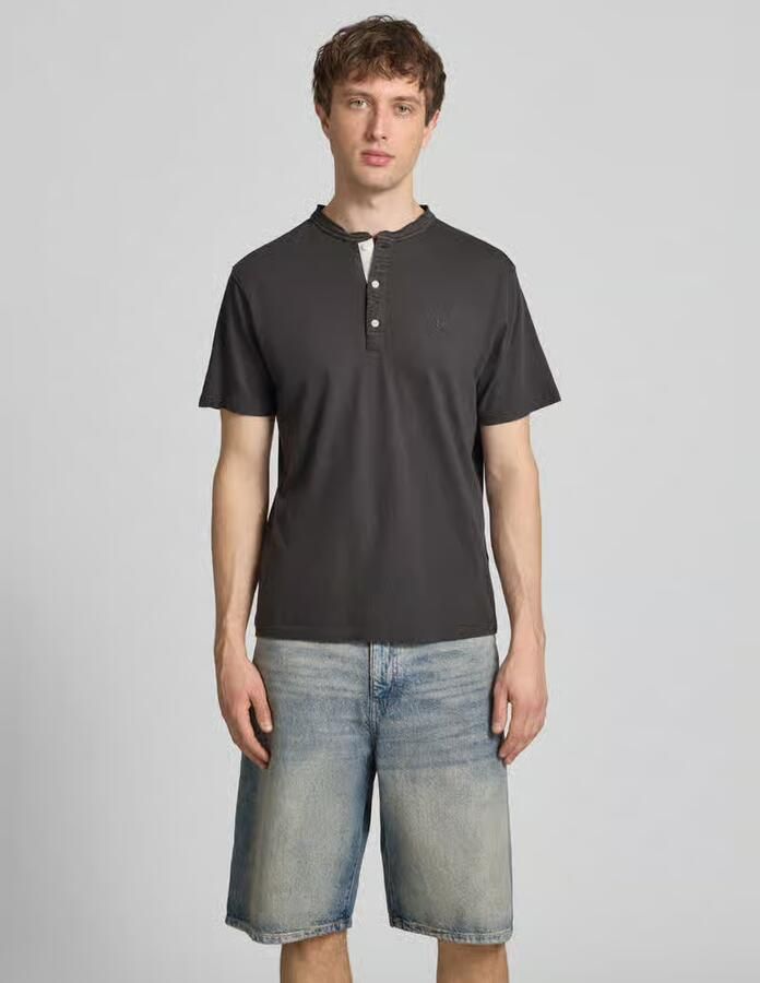 Superdry T-shirt met korte knoopsluiting - Foto 3