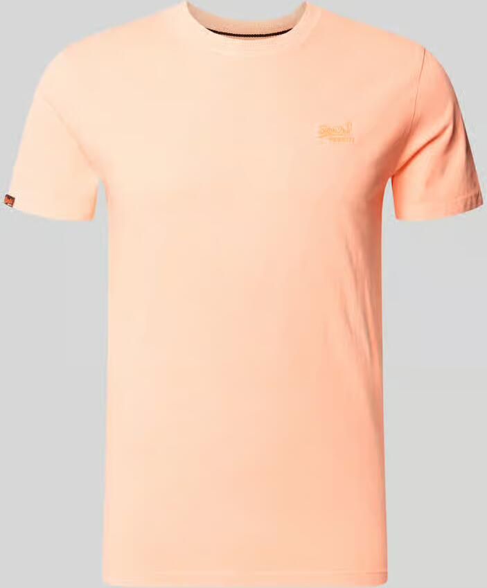 Superdry T-shirt met ronde hals en labelstitching - Foto 2