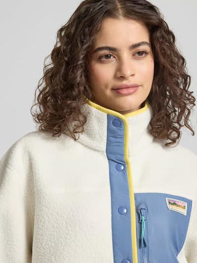 Superdry Teddyjack met borstzak en labelpatch
