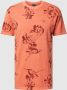 Superdry regular fit T-shirt met all over print Mango Orange Overdye - Thumbnail 3
