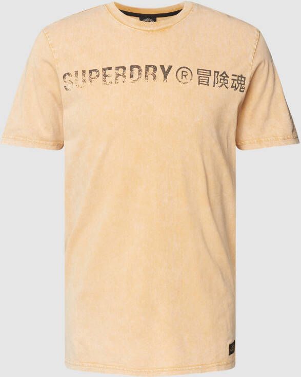 Superdry Heren T-shirt van katoen Orange Heren