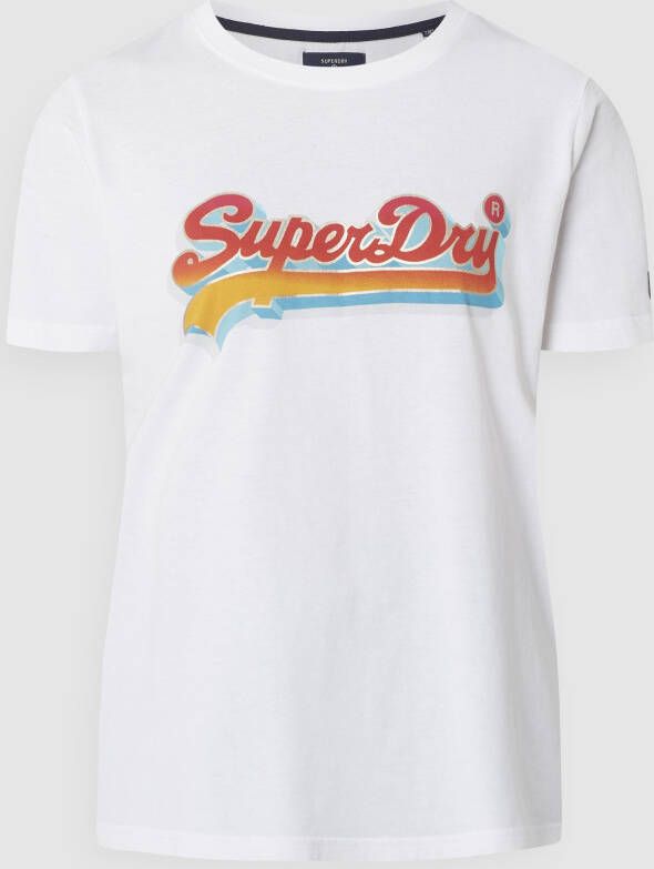 Superdry Shirt met print vlot shirt met metallic details