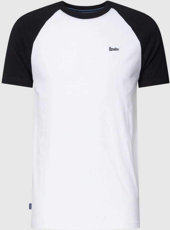 Superdry T-shirt met logostitching model 'VINTAGE BASEBALL'