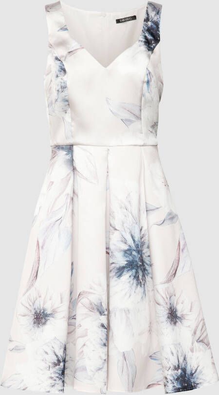 Swing Cocktailjurk met bloemenmotief