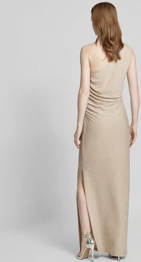 Swing Glitter One Shoulder Avondjurk Beige Dames - Foto 6