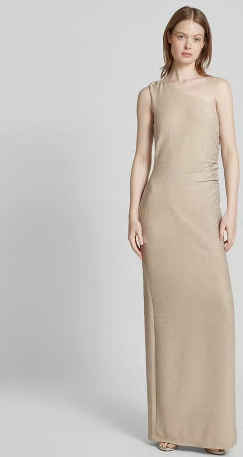 Swing Glitter One Shoulder Avondjurk Beige Dames - Foto 7