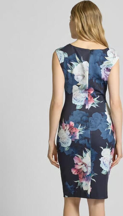 SWING Cocktailjurk met bloemenmotief