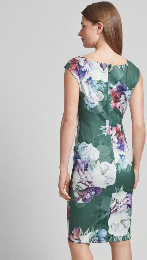 SWING cocktailjurk met bloemenmotief