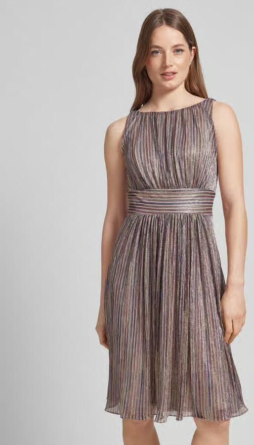 Swing Geplooide Lurex Cocktailjurk Multicolor Dames - Foto 2