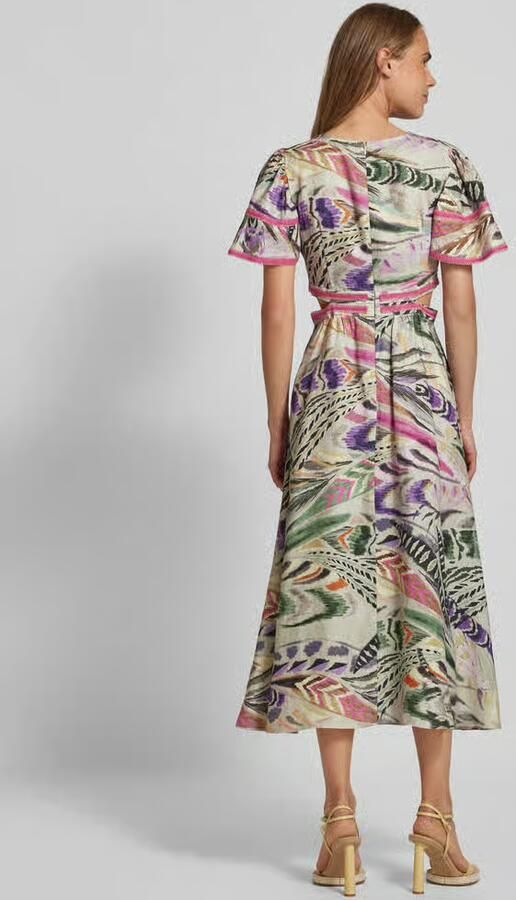 SWING Getailleerde maxi-jurk met ritssluiting