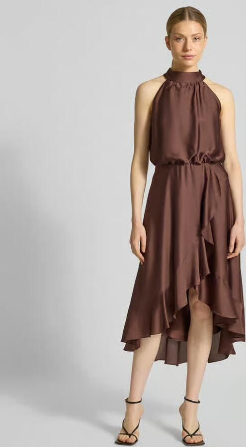 SWING Halter-cocktailjurk met volants - Foto 3