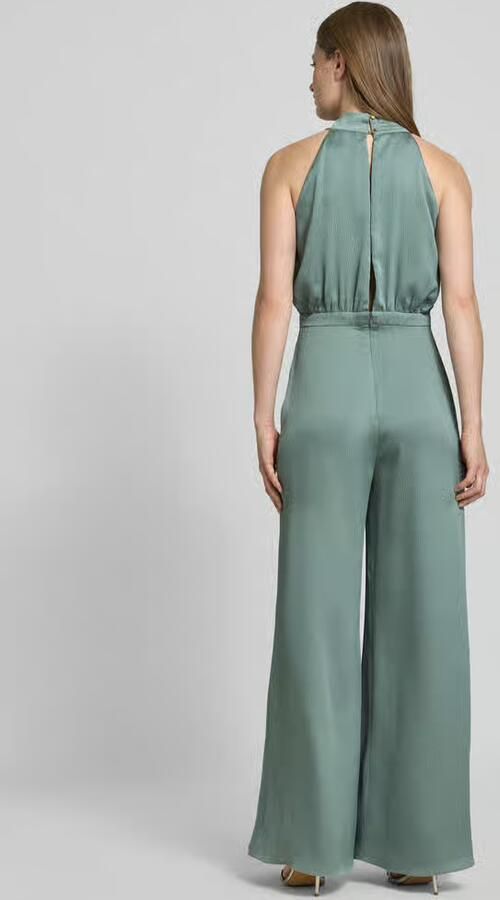 SWING Jumpsuit met strik en knoopsluiting aan de achterkant