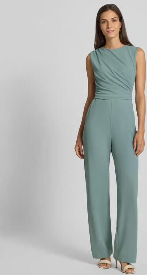 Swing Jumpsuit met ronde hals en plooien - Foto 2