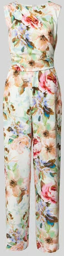 Swing Scuba Jumpsuit met Blu Detail Multicolor Dames - Foto 2