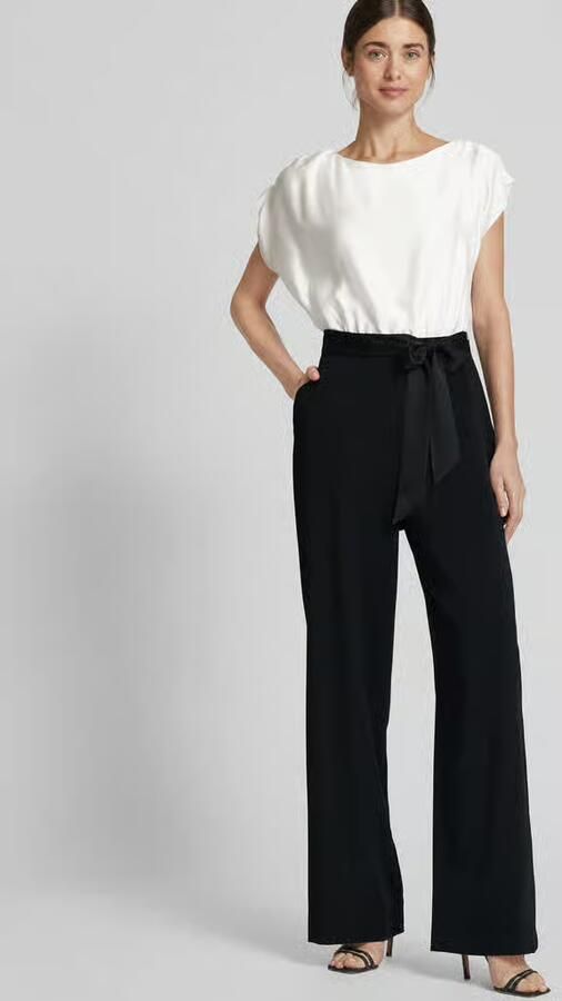 Swing Elegante Zwart en Wit Jumpsuit Black Dames - Foto 6