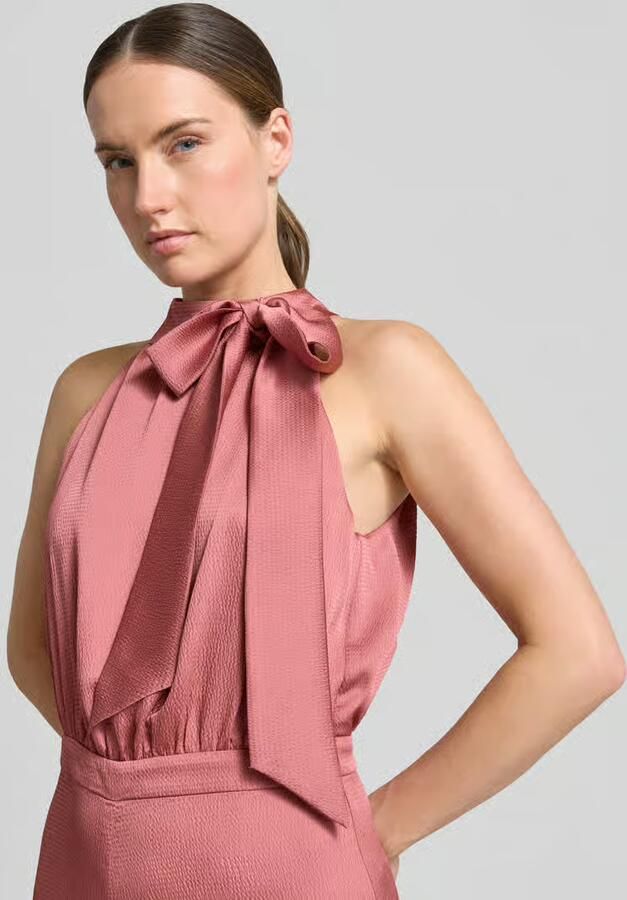 SWING Jumpsuit met strik en knoopsluiting aan de achterkant
