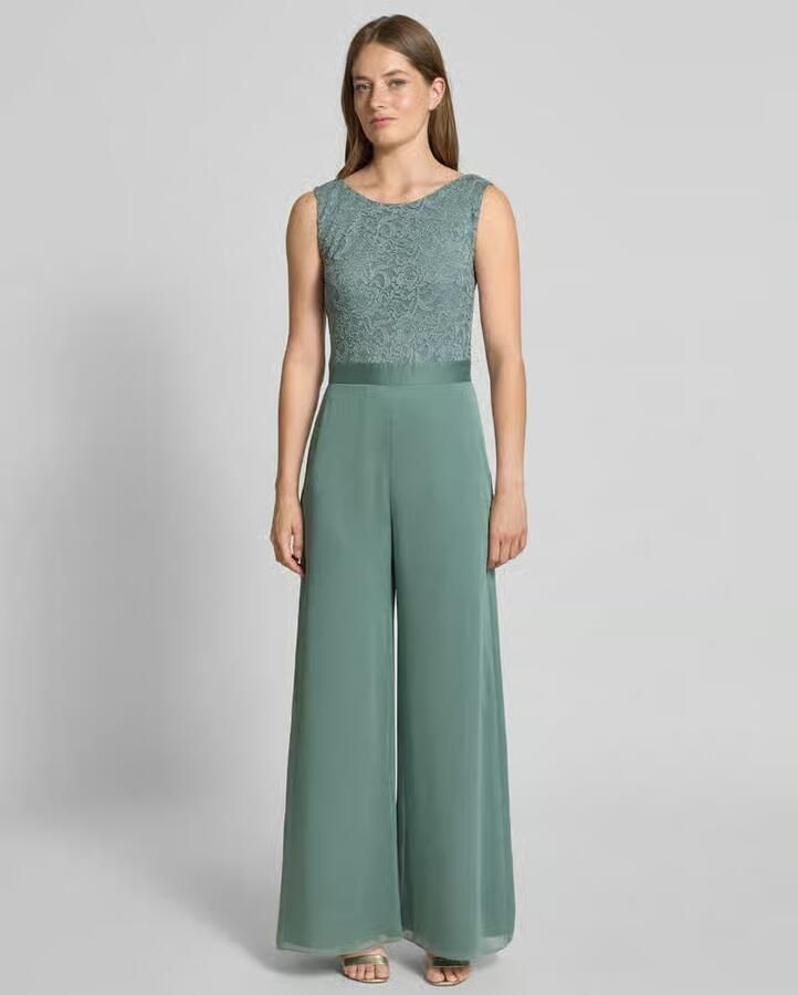 Swing Jumpsuit met wijde pijpen en kant