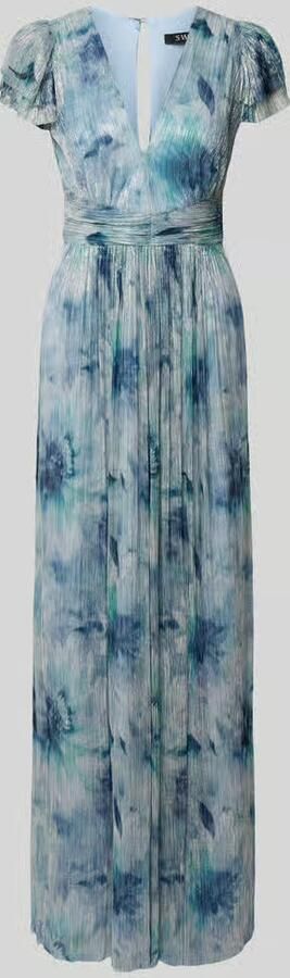 SWING maxi-jurk met all-over bloemenmotief