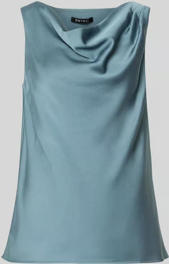 SWING regular fit blouse van satijn