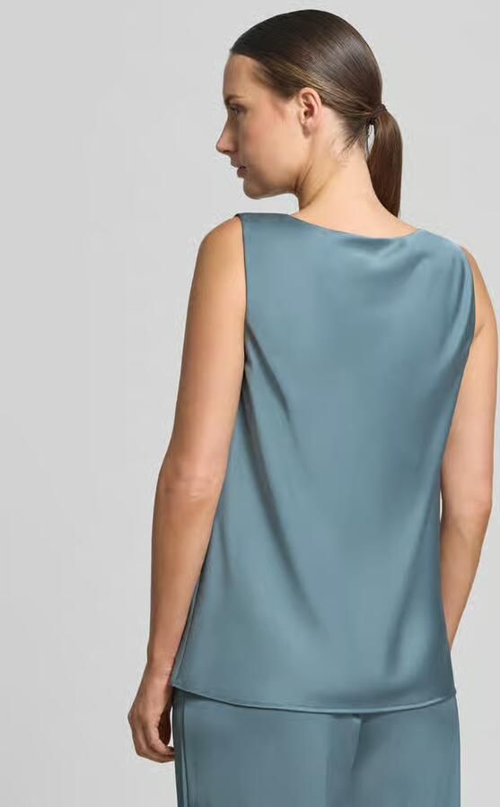 SWING regular fit blouse van satijn - Foto 3
